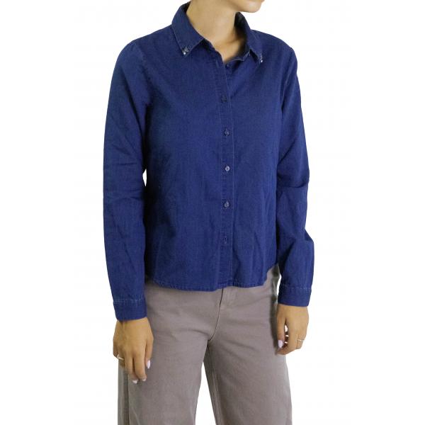 Camicia con dettagli sul colletto in denim Only